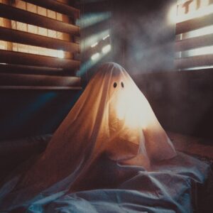 ghost in a bed