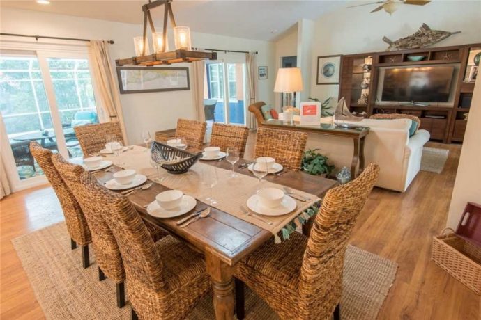 Kitchen and dining area of Holmes Beach vacation rental