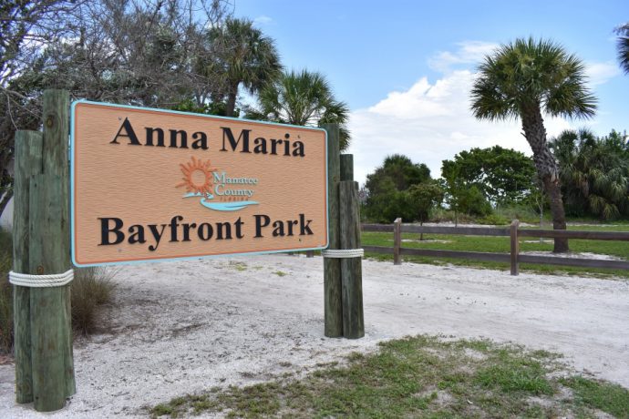 Sign of Anna Maria Bayfront Park 